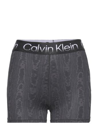 Wo - Knit Shorts Running/training Tights Svart Calvin Klein Performance
