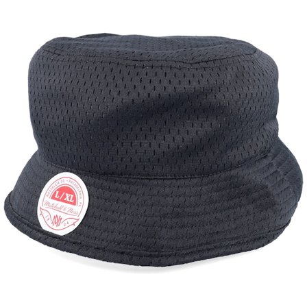 Mitchell & Ness - Nero bucket Cappello - Essential Reversible Black/White Bucket @ Hatstore
