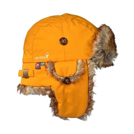 ISBJÖRN of Sweden Squirrel Vintermössa Barnkläder stl. 86-152 Unisex Gul 44-46 cm