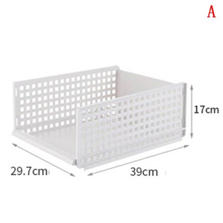 Multifunktionell Avtagbar Garderob Organizer Låda Förvaringskorg A
