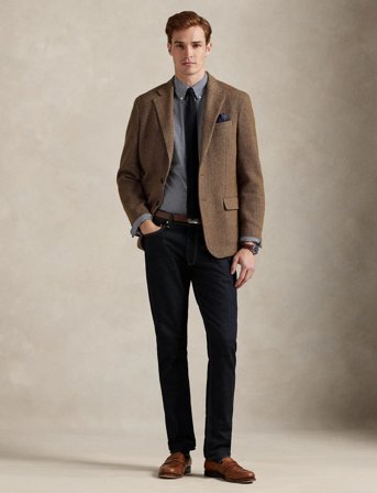 Polo Ralph Lauren Custom Fit Gingham Stretch Poplin Shirt - Navy - S