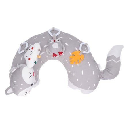 Baby Magetidspute med Rasle Sensory Krypende Leke, Smertestillende Tannkjøtt, Hodeopptrening, Tidlig Utvikling, Sovepute Type B