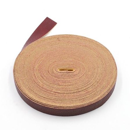 10 Meter Läderrem Strip DIY Leather Craft VINRÖTT