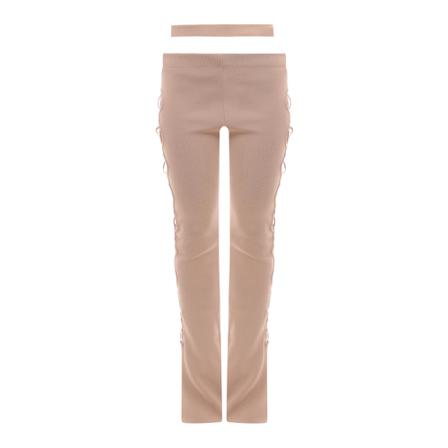 Andrea Adamo Slim-fit Byxor beige, Dam Kostymbyxor, Dam, Storlek: S