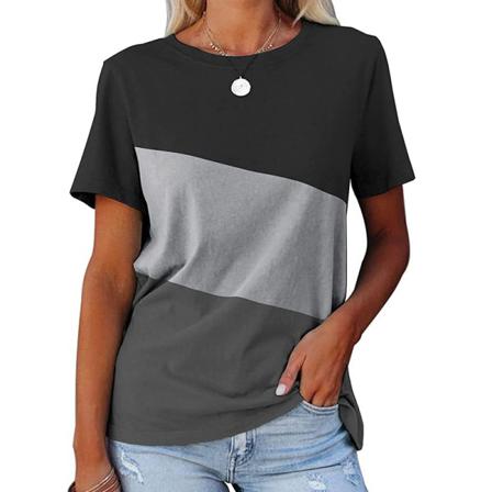 Kortärmad T-shirt För Kvinnor Med Rund Hals S