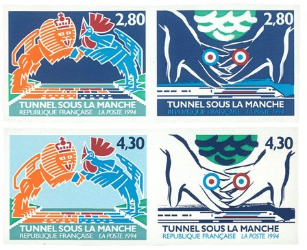 Frankrig 1994 - YT 2880-2883 - Utakket - Postfrisk