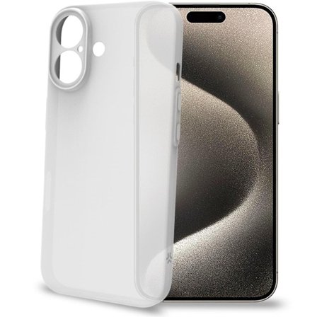 SPACE Super Thin Cover iPhone 16 Vit