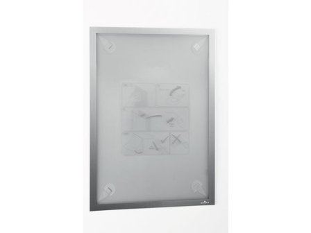 DURABLE Inforam självhäftande DURAFRAME wallpaper A3 silver - Lyreco - Kontorsmöbler och inredning - Tavlor ställ och ramar - Magnet ramar