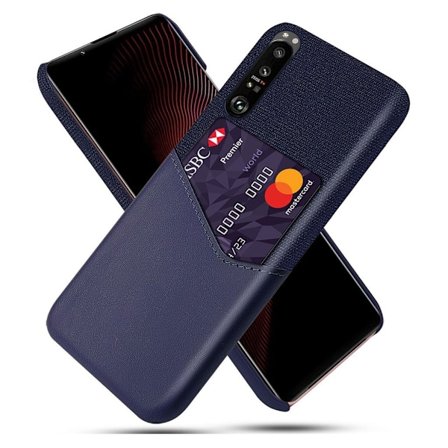 Bofink Sony Xperia 1 III skal med korthållare - Blå