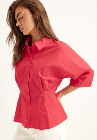 Object Collectors Item - Objmerle Hope 3/4 RE SHIRT - Poinsettia