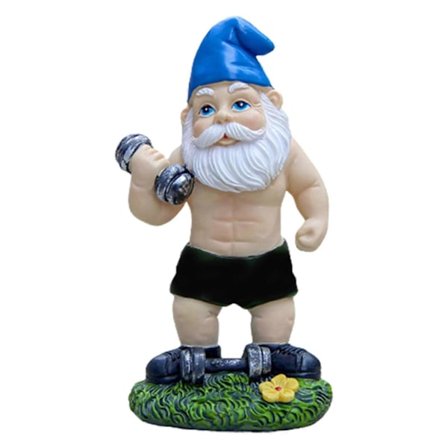 Fitness Nisser Resin Figurer Forbedrer Have Landskabspleje Projekter til Indendørs og Udendørs Dekoration (FMY)