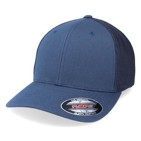 Flexfit - Ble flexfit Czapka Z Daszkiem - Mesh Navy Trucker Flexfit @ Hatstore