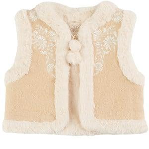 Kids - Louise Misha Libra Reversible Faux Fur Vest Ficelle 3 Years - Coats and jackets - 3 years - Cream