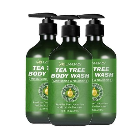 1-3X Tea Tree Rense Dusjsåpe Nærer, Fukter, Varig Duft, Oppfriskende, Ikke-fet Duft Dusjsåpe