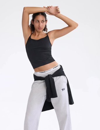 7 DAYS Active Training Strap Top - Black - XL