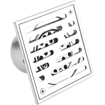 1 stk rustfritt stål dusjavløp 110x110mm, 150x150mm, stort kaliber