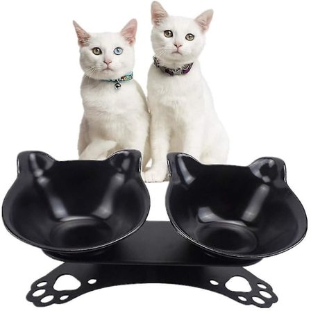 Cat Bowl With Stand, Double Raised Bowl For Cat And Puppy Anti-vomitin