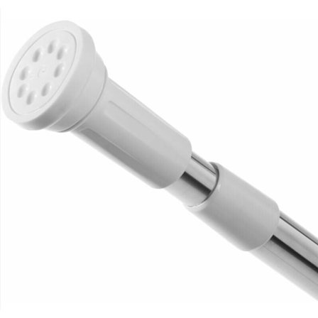 Justerbar dusjstang uten boring, rustfritt stål teleskopisk sklisikker dusjstang 50-80cm