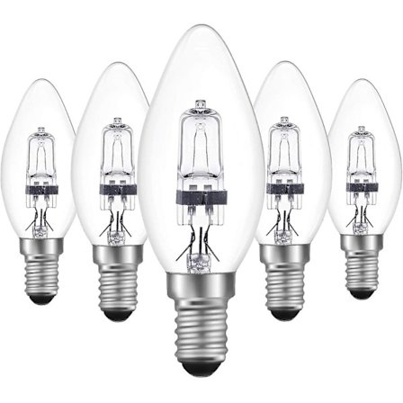 Pakke E14 18w Halogenpærer Dimbar Varm Hvit 2700k Dimbar C35 Stearinlys Pærer Liten Skrue (ses) Edison Pære Armatur 3-5w Led Pærer For H420 Cha