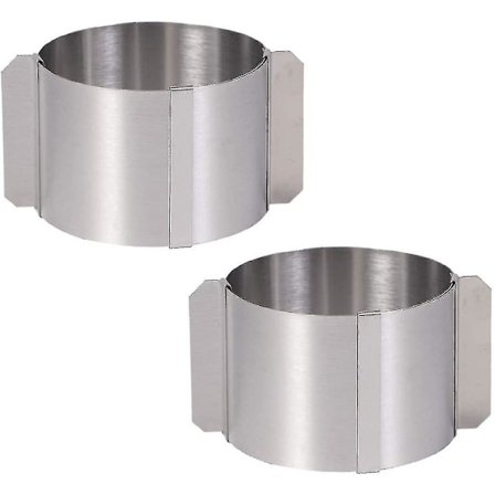 2 kappaletta jälkiruokarengas säädettävä 6-10 cm minikakku rengas Ing renkaat S kakku