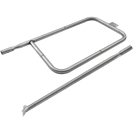 Brænderør i rustfrit stål, der passer til Weber Q300/Q3000 gasgrillserien (reservedel 60036/80387/65032)