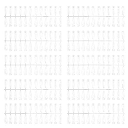 240 st Nail Swatch Sticks Transparent Nail Art Polish Display Tips Manicure Tillbehör Lång Trapezoid