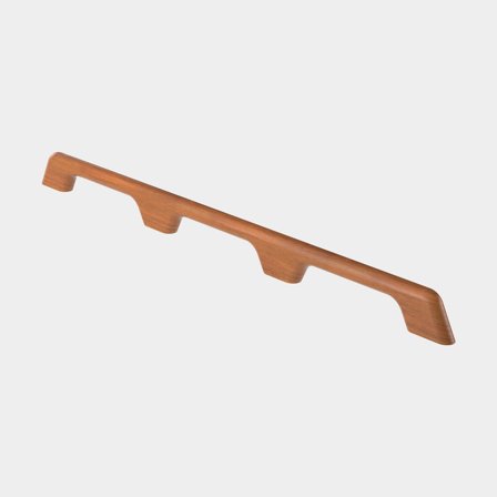Handtag båt / grabbräcke Roca, fyrkantig profil, för skruv, FSC-märkt Teak, 3 grepp - 840 x 61 x 24.5 mm