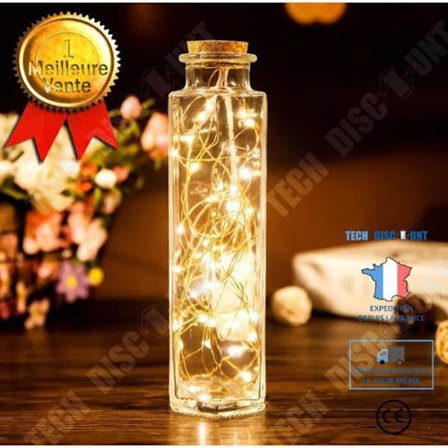 LED lyskæde - TD - 5m - Rød - USB genopladelig - 20 pærer