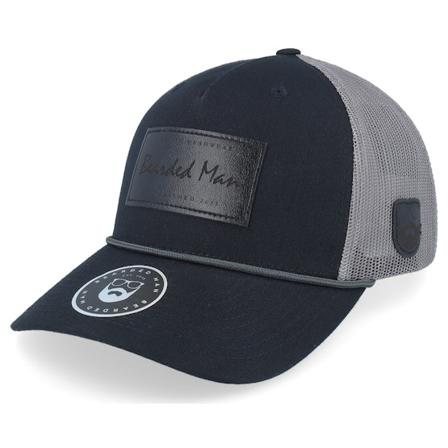 Wild Spirit - Noir trucker Casquette - Casual Logo Black Patch Black/Charcoal Rope A-Frame Trucker @ Hatstore