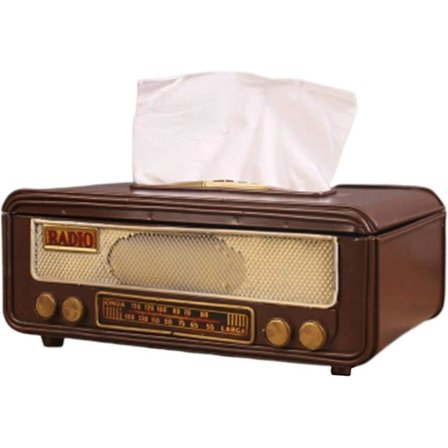 Serviettilaatikko Retro Radio Muotoinen Kudoksille, Serviettilaatikko Säilytyslaatikko