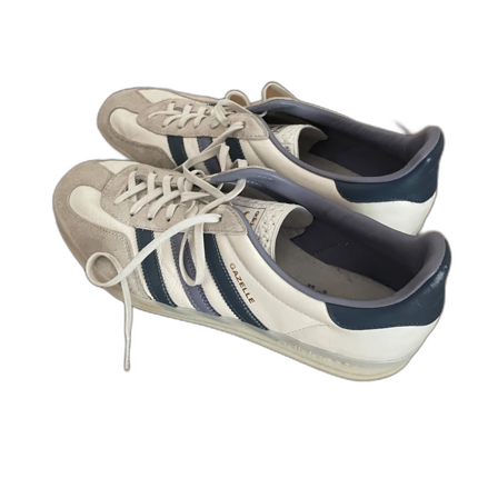 Adidas Gazelle vita och blå sneakers