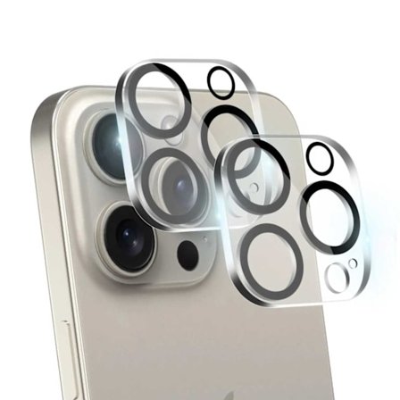 2 stk iPhone 15 Pro/15 Pro Max Linsebeskyttelse Kamerabeskyttelse