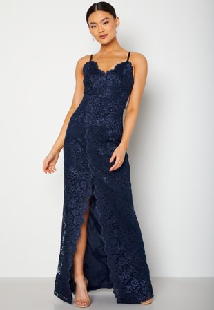Bubbleroom Occasion Irmeline gown Dark blue Klær