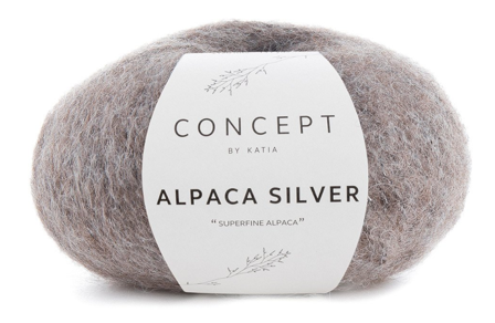 Katia Alpaca-Silver Brun-Silver 257, 25g
