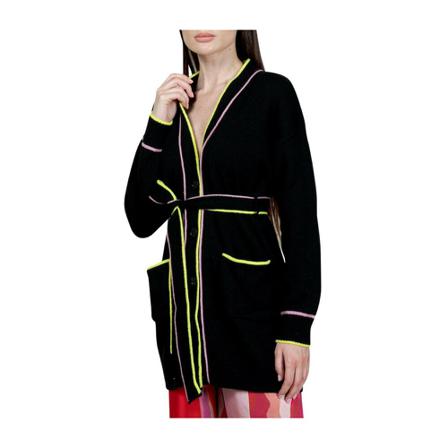 Msgm Cashmire Long Cardigan Sort, Dame Cardigans