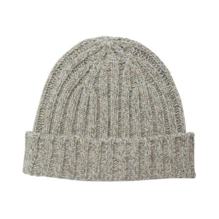 Brooks Brothers, Lambswool Beanie Grijs, Heren, Maat:ONE Size
