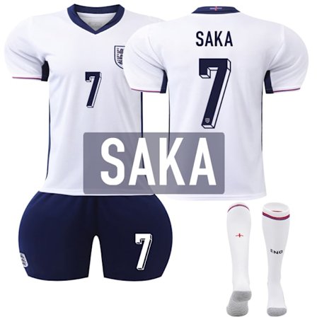 UEFA Euro 2024 England Hjemmefodboldtrøje Sæt Nr. 7 Saka