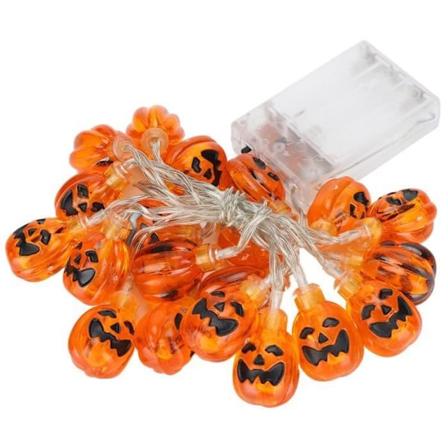 BEL-7549509696480-Halloween-kurpitsa-lyhty-LED-valosarja, paristokäyttöinen Halloween-kurpitsa-lyhtykranssi kotiin