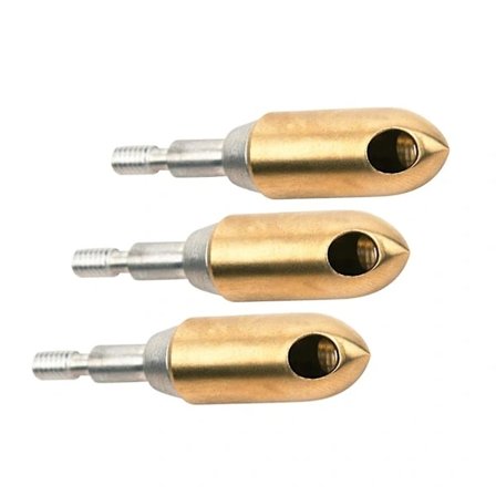 QU-Koppar Visslande Pilspets 3 st Molnlarm Ljudande Bredspetsar Signal Visselpilspets Robusta Bågtillbehör, A