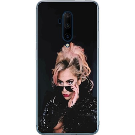 Kompatibelt Mobildeksel til OnePlus 7T Pro Lady Gaga portrett med solbriller og dramatisk sminke i mørk glamorøs stil