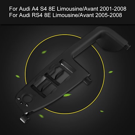 Audi A4 B6 B7 RS4 2001-2008 Bilvindusbryter Panel Trim 8E1867171B Svart
