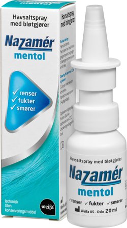 Nazamer Mentol saltvann nesespray 20 ml