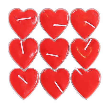 Hjerteformede Kærlighedserklæring Romantiske Røgfri Små Lys Fødselsdag Bryllupsforslag Bryllupsdekoration