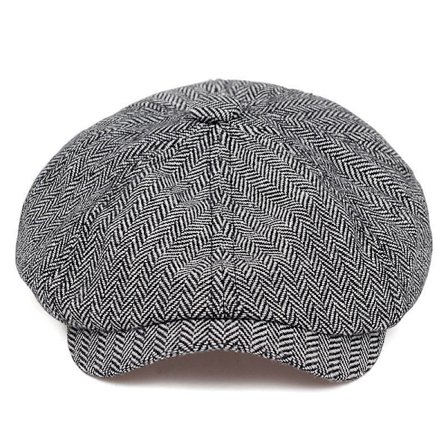 Lysegrå, drengehat flad hat, tweed Gatsby hat Ivy irsk hat mænds