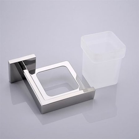 Veggmontert tannbørsteholder, holder i rustfritt stål for