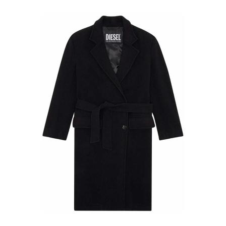 Diesel Cappotto Outkast Sort, Herre Uldfrakker
