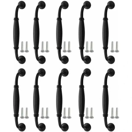 10-pack Black Cabinet Handles Bar Pulls Kitchen Handles Cupboard Handles Drawer Handles Door Knobs 128mm