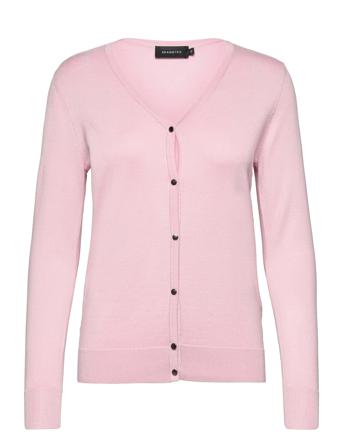 Cardigan-Knit Light Neuletakki Vaaleanpunainen Brandtex