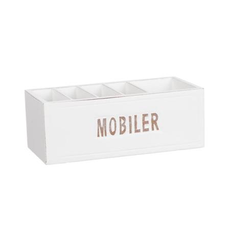 Trälåda "mobiler" White