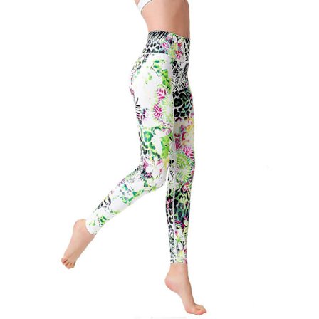 Højtaljede Yoga Leggings til Kvinder Mavekontrol Butt Lifting Printede Træningsbukser Super Stretch _c